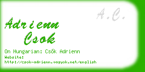 adrienn csok business card