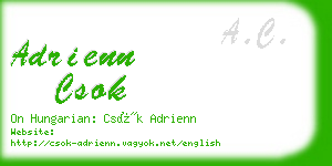 adrienn csok business card